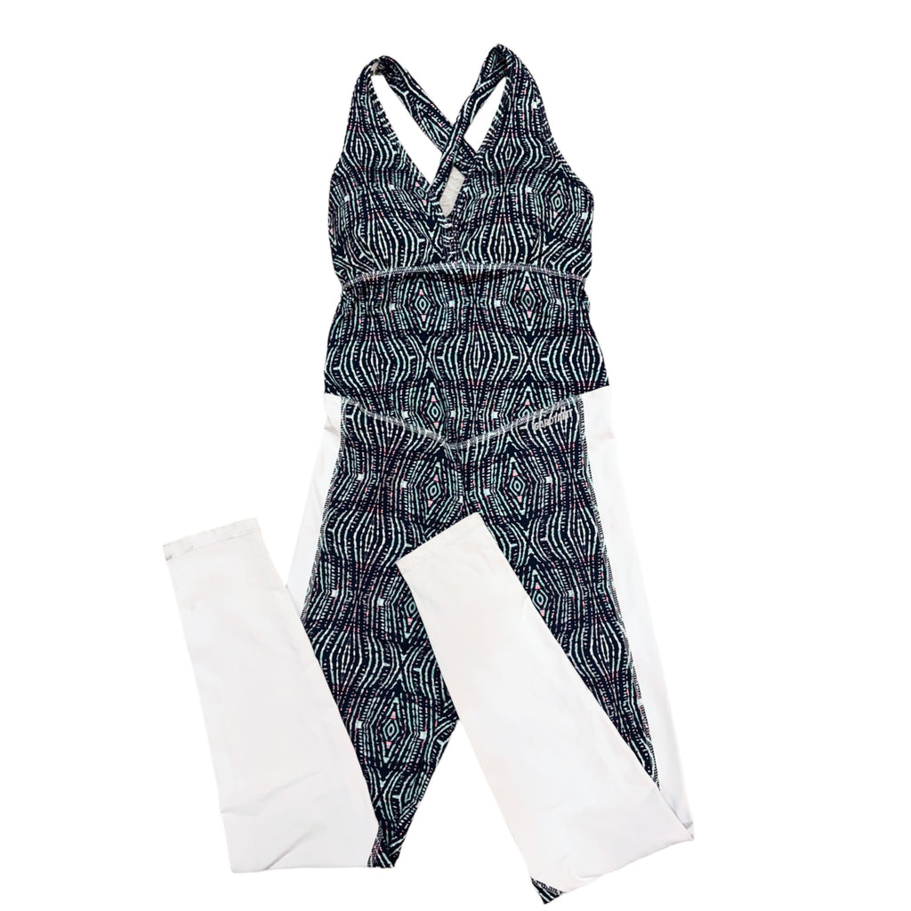 Romper white stamped