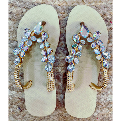 Havaianas nude crystal