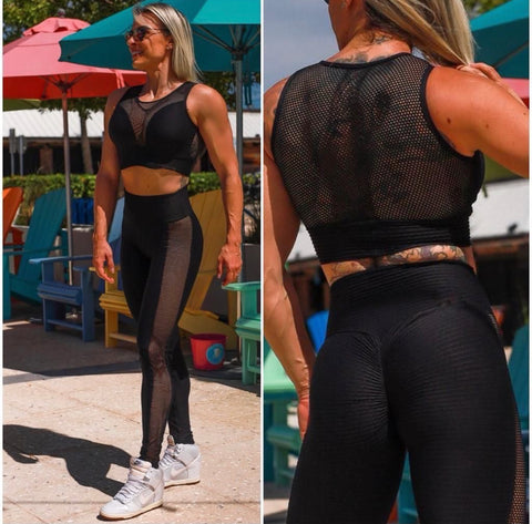 Gym set black tule